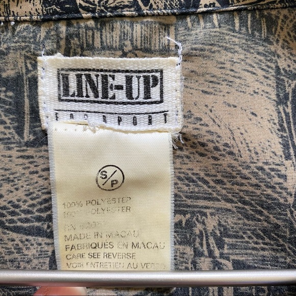 Line Up For Sport Women's Tropical Island Palm Print Full Zip Jacket Size Small - Picture 4 of 12